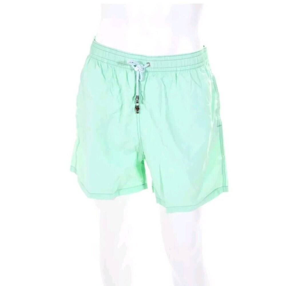 Les Canebiers Mens Drawstring Swim Trunks Green Size 2XL FR  Small Medium US
